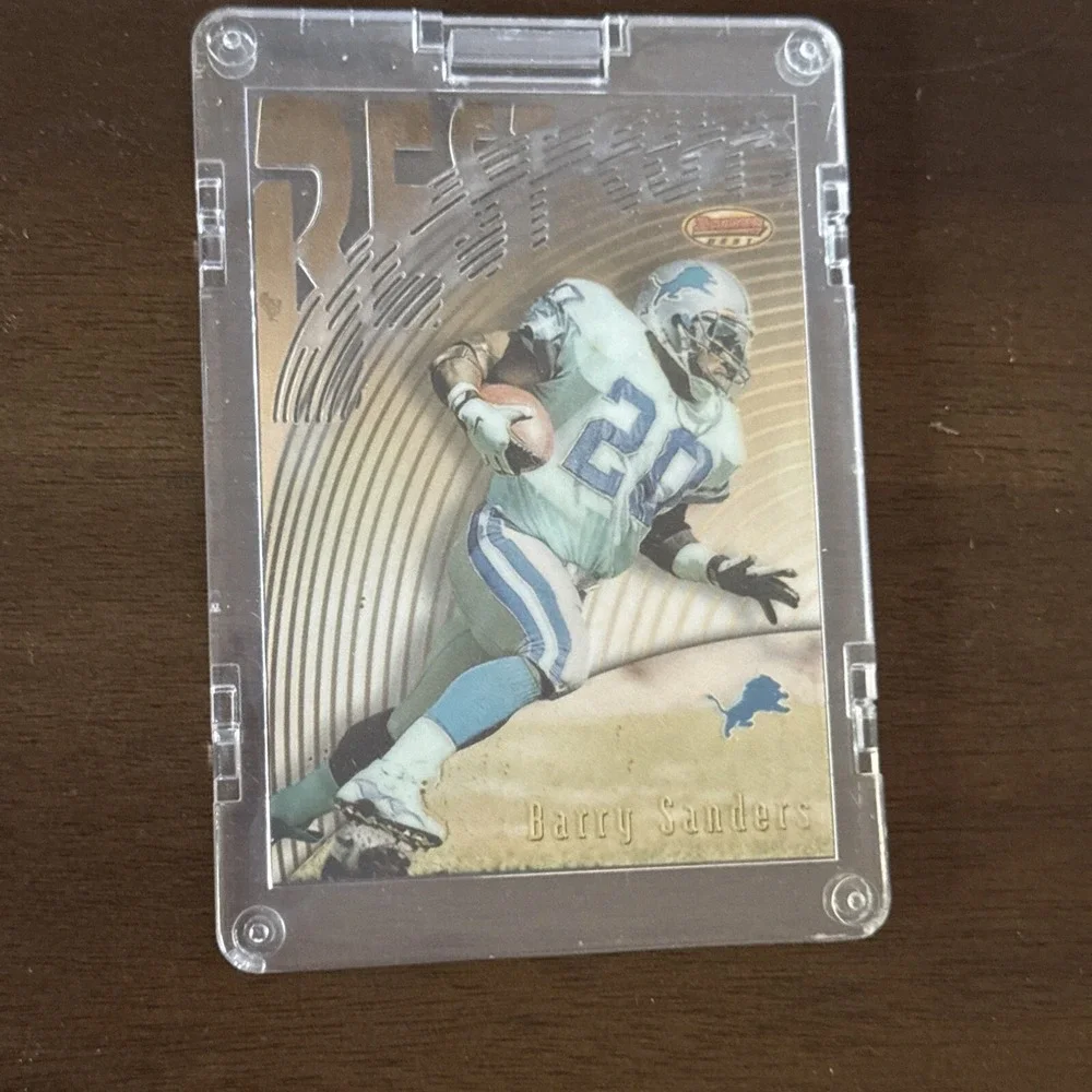 BARRY SANDERS 1997 BOWMAN'S BEST CUTS #BC15 CHROME INSERT PSA 9 LIONS NFL HOF